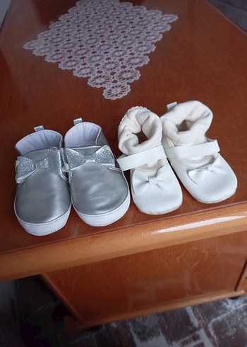 Kız Bebek Beyaz Cırtcırtlı İlk Adım Ayakkabısı - Görsel 2