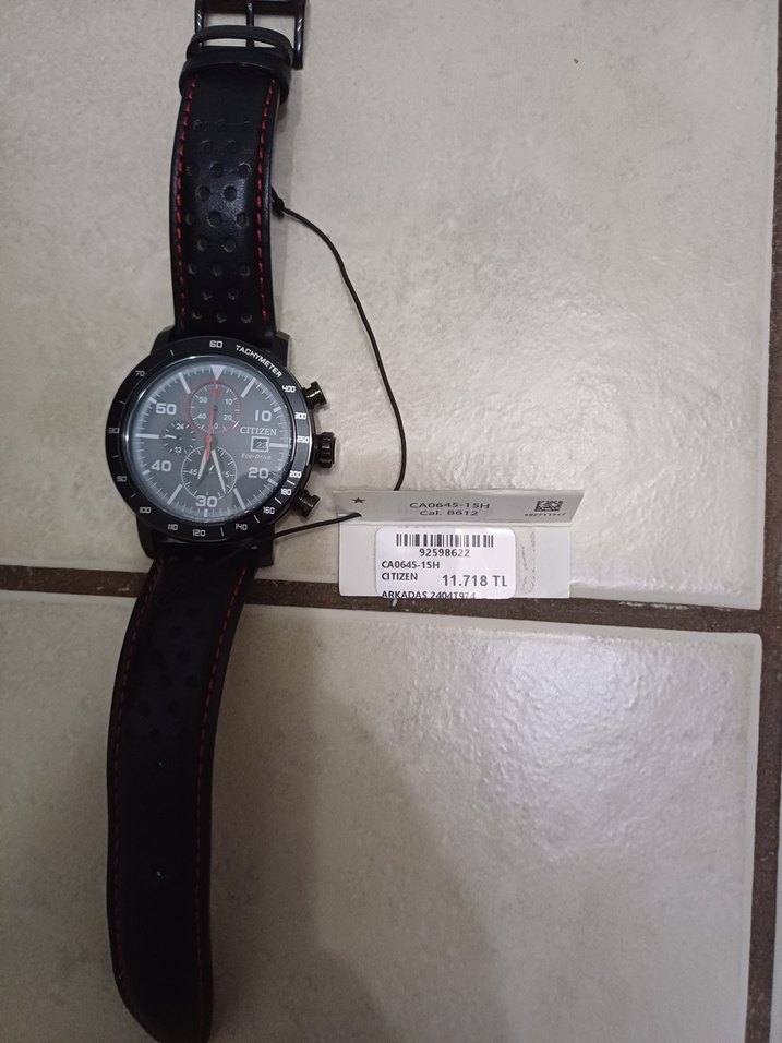 Citizen Erkek Siyah güneş enerjili Saat - Görsel 3