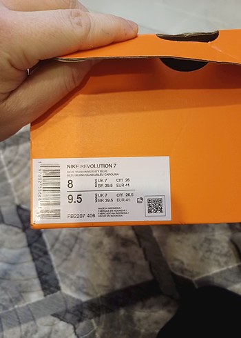 nike revolution 7.  40.5 numara gri - Görsel 3