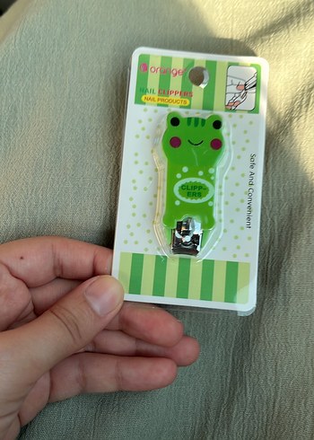 Çocuklar için Yeşil Kurbağa Tırnak Makası - Görsel 2