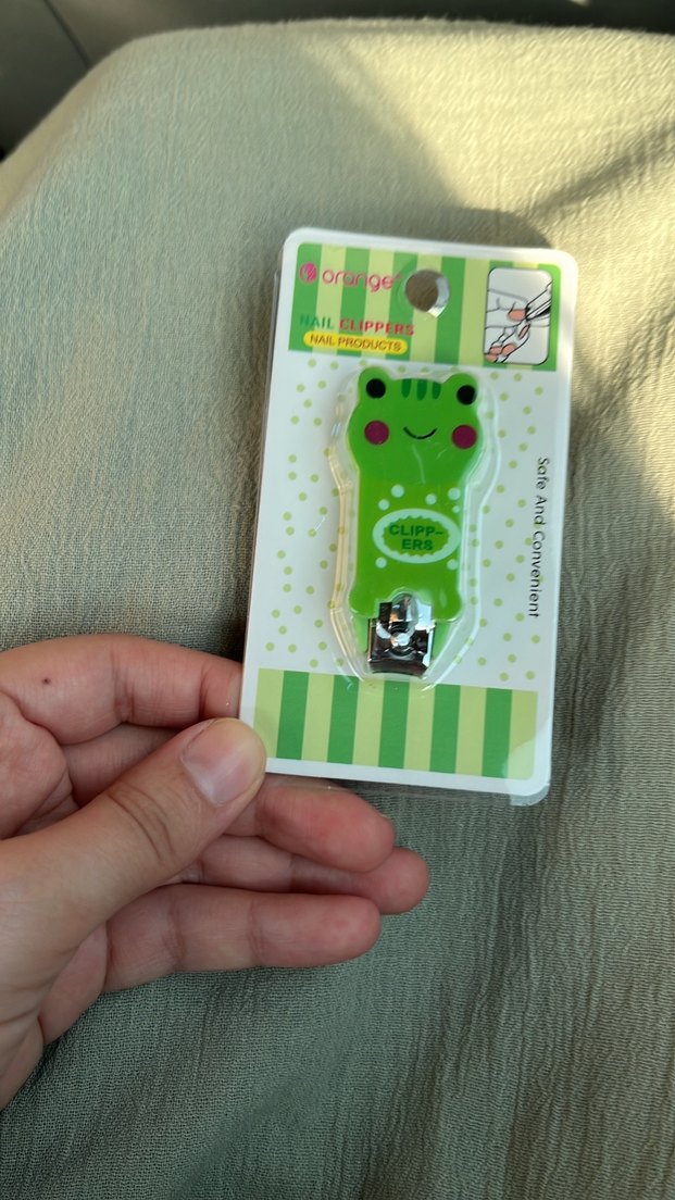 Çocuklar için Yeşil Kurbağa Tırnak Makası - Görsel 2