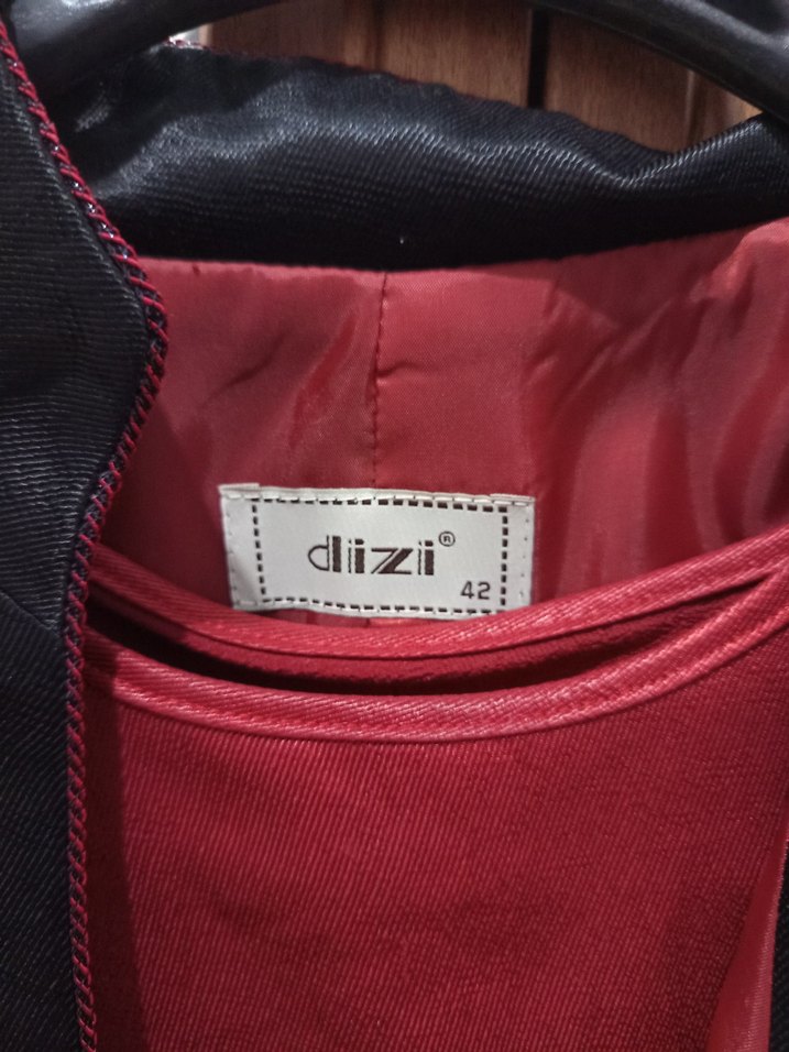 Kadın Siyah Düğmeli Ofis Blazeri etek bluz takım - Görsel 5