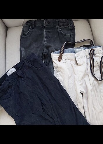 24-36 Ay Beden Defacto jean,lcw kadife pantolon,lcw keten pantolon