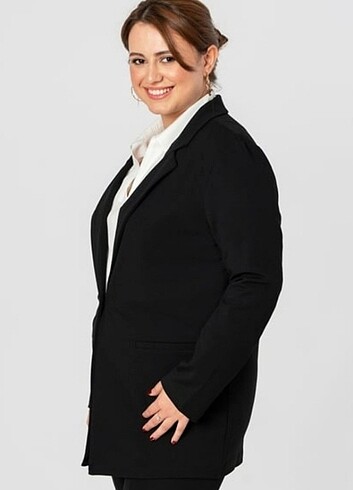 50 Beden siyah Renk 50 beden blazer siyah ceket
