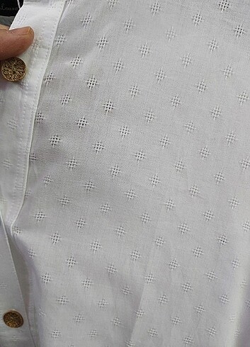 universal Beden Standart pamuklu üç düğmeli gömlek tunik