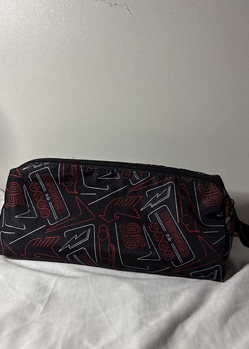 Renkli Desenli Siyah Okul Kalemliği - Görsel 2