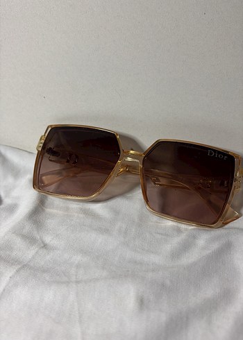 Şeffaf Bej Dior Kadın Güneş Gözlüğü - Görsel 3