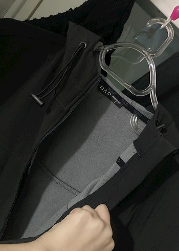 Siyah Fermuarlı Erkek Midi Yağmurluk - Görsel 2