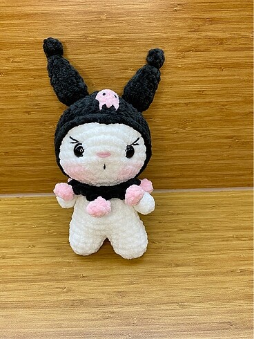 Amigurumi kuromi oyuncak peluş