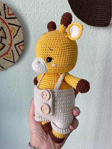  Beden Amigurumi oyuncak uyku arkadaşı zürafa