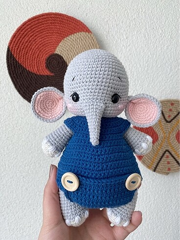 Diğer Amigurumi oyuncak uyku arkadaşı fil
