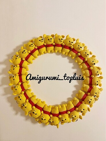 Amigurumi anahtarlık pooh