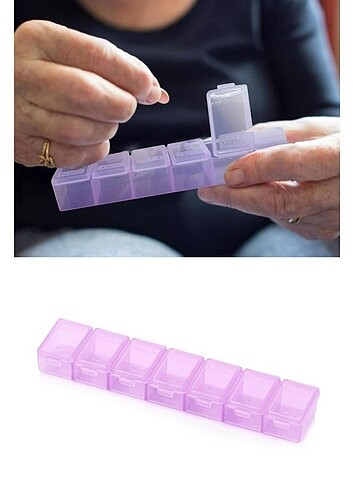 2 adet haftalık ilaç saklama kutusu - Görsel 4