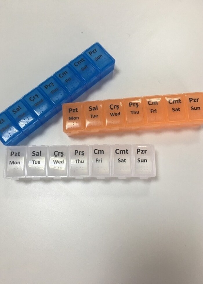 2 adet haftalık ilaç saklama kutusu - Görsel 5