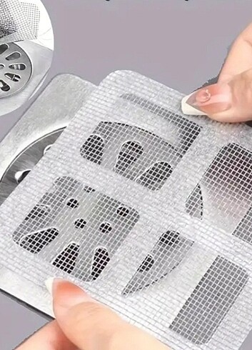 Duş ve Tuvalet için 10 Adet Premium File Süzgeç Yapışkanlı - Görsel 3