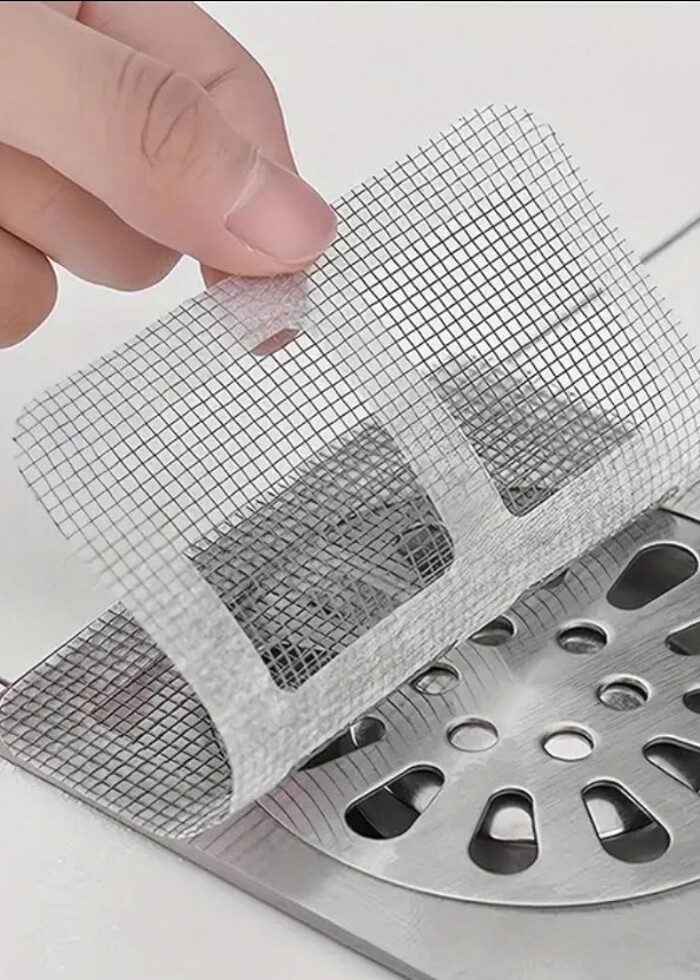 Duş ve Tuvalet için 10 Adet Premium File Süzgeç Yapışkanlı - Görsel 2