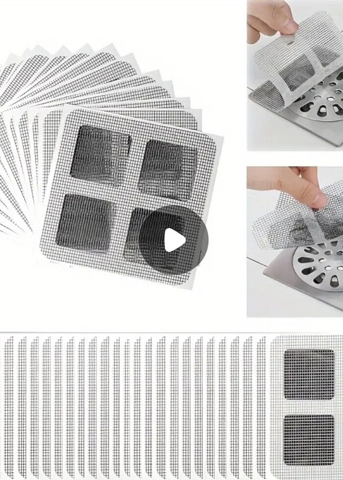 Duş ve Tuvalet için 10 Adet Premium File Süzgeç Yapışkanlı - Görsel 4