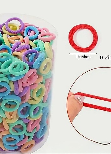 Beden çeşitli Renk 60 adet Karışık renk lastik toka