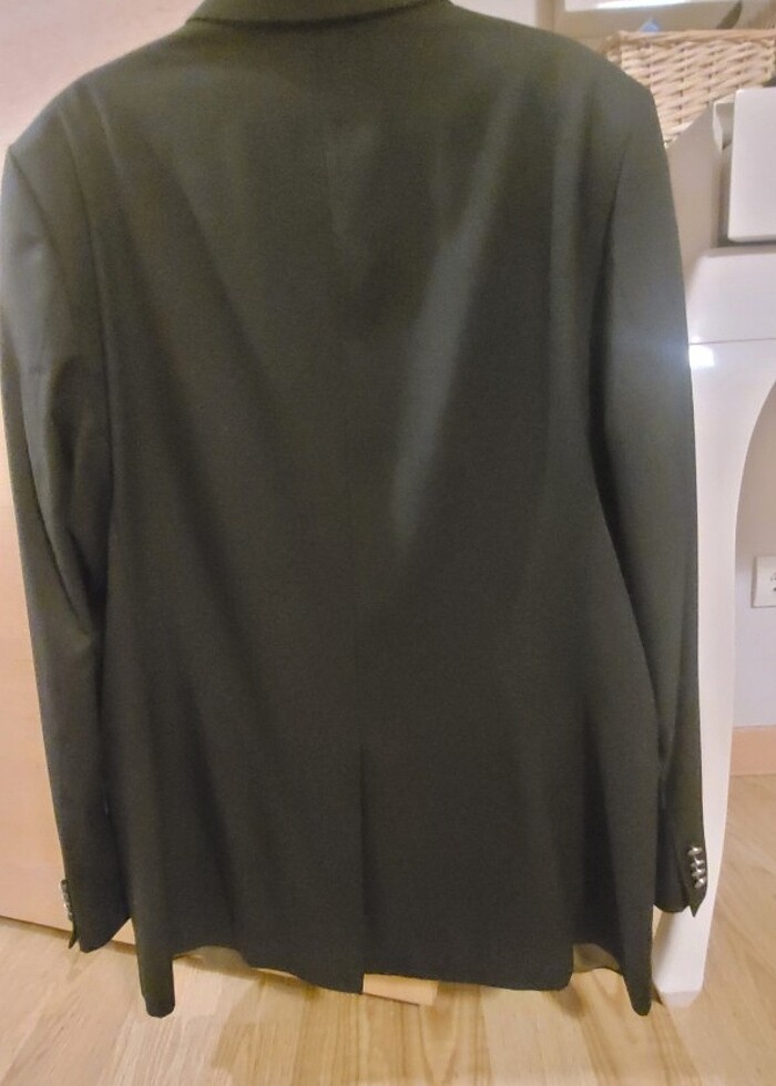 Altıntıldız kumaş, Siyah blazer 54 beden 6 Drop metal düğmeli te - Görsel 5
