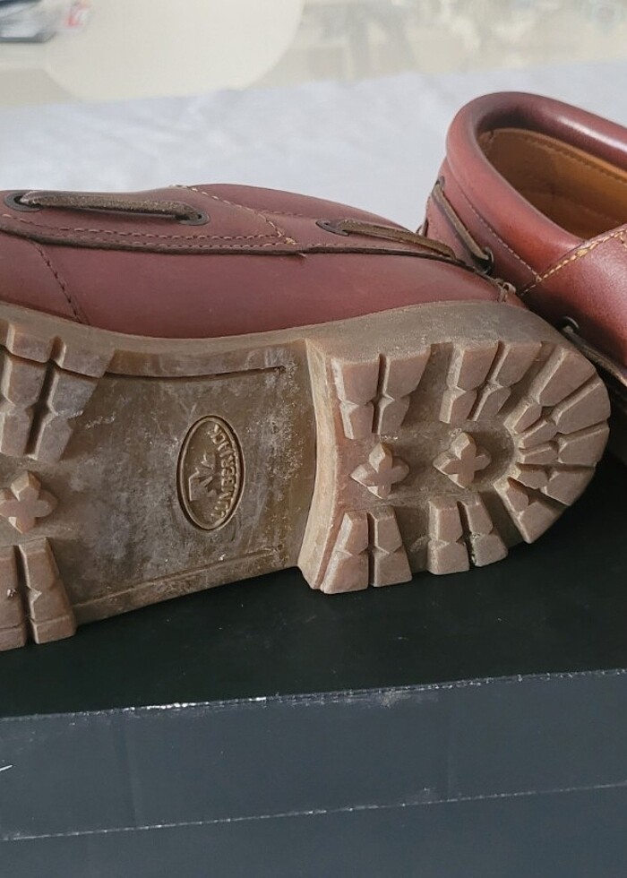 Lumberjack 43 numara kauçuk taban kahverengi, kalın taban, hakik - Görsel 4