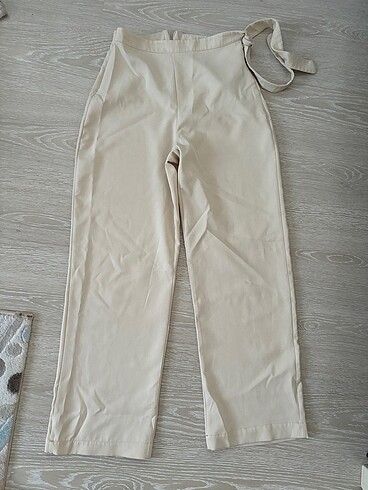 Krem pantolon palazzo