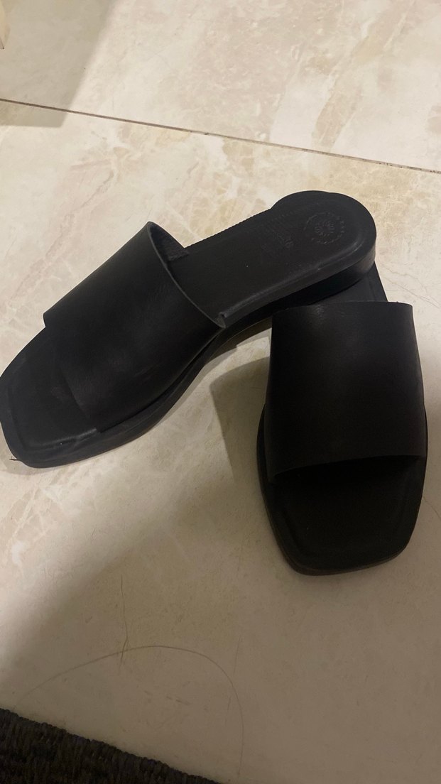 Lc Waikiki Kadın Siyah Blok Topuksuz Terlik - Görsel 3