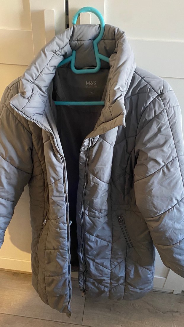 M&S Gri Fermuarlı Kadın Ceket - Görsel 4