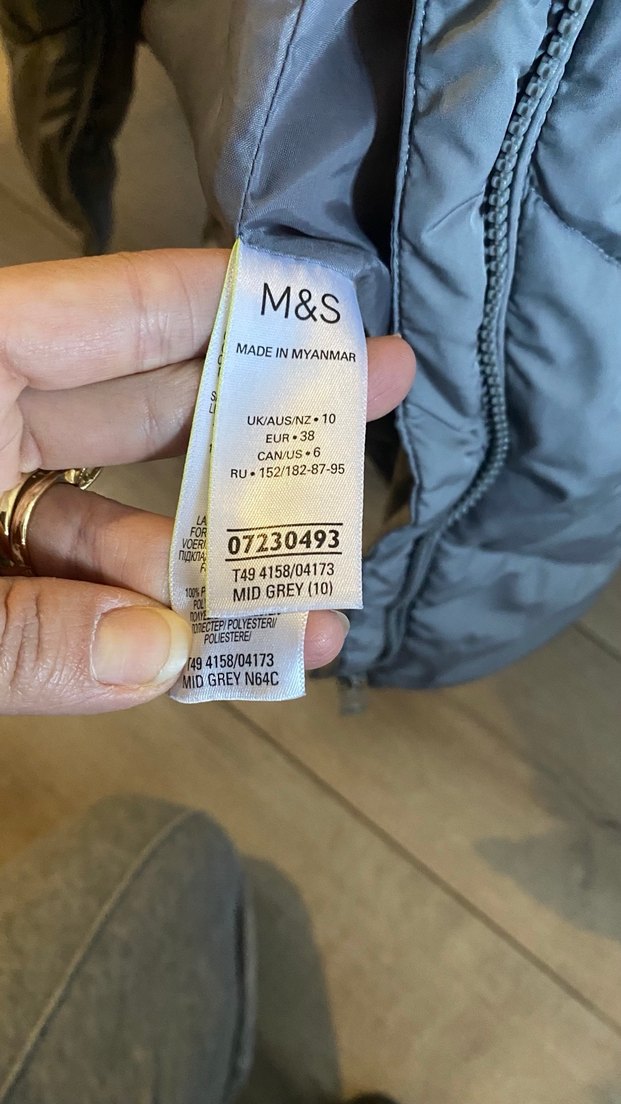 M&S Gri Fermuarlı Kadın Ceket - Görsel 3