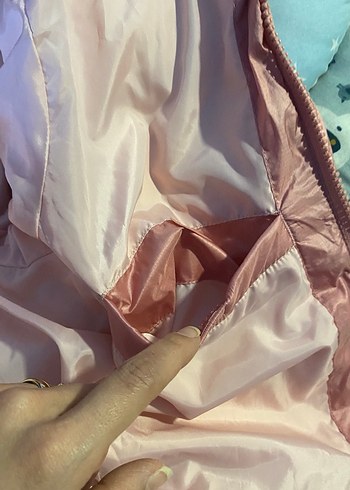 TCM tchibo markası Pembe Parlak Kadın Kışlık Mont yurtdışından - Görsel 5