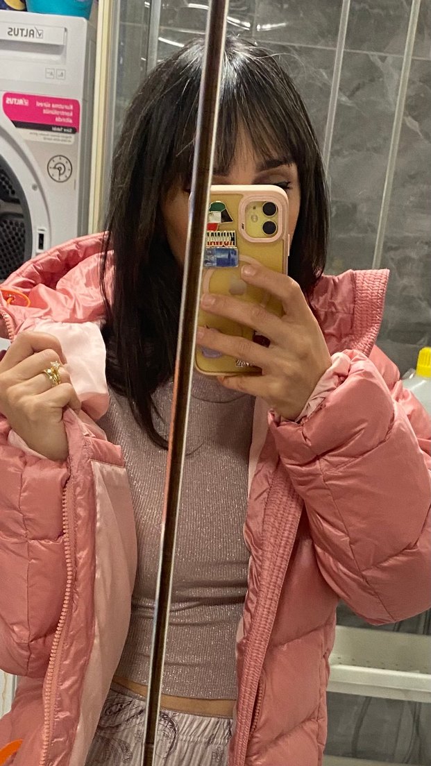 TCM tchibo markası Pembe Parlak Kadın Kışlık Mont yurtdışından - Görsel 2