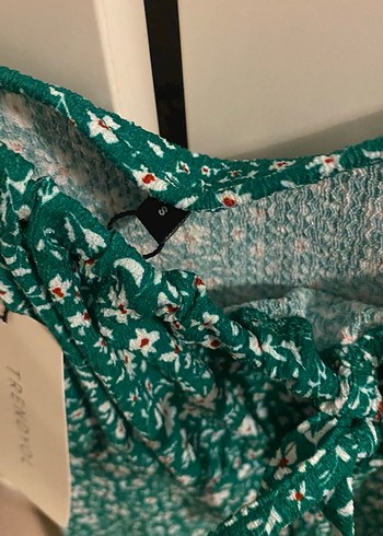 Yeşil Yılan Desenli Uzun Elbise - Görsel 4