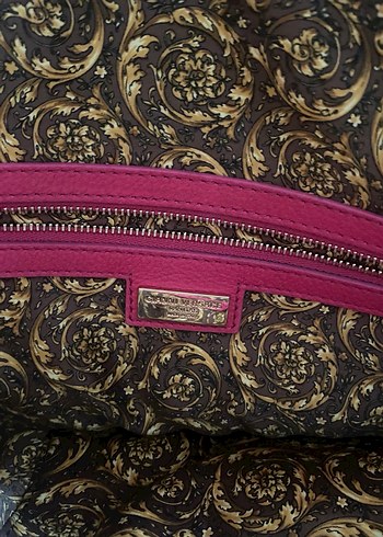 Versace ORİJİNAL Pembe Deri Kadın Çanta - Görsel 7