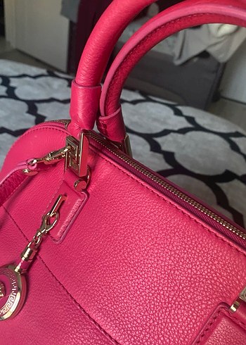 Versace ORİJİNAL Pembe Deri Kadın Çanta - Görsel 12