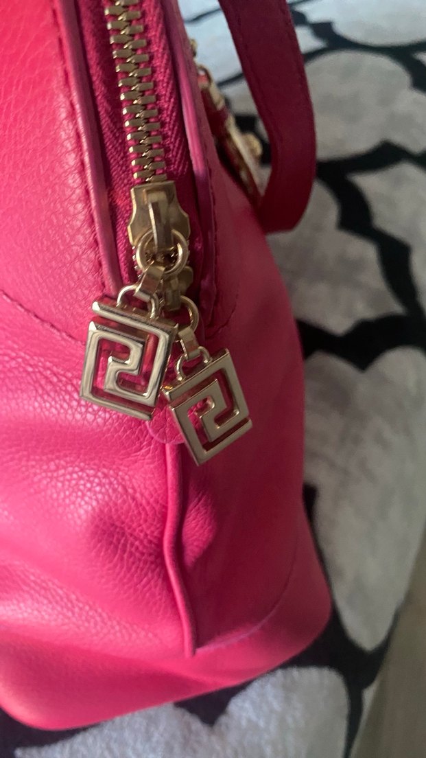 Versace ORİJİNAL Pembe Deri Kadın Çanta - Görsel 3