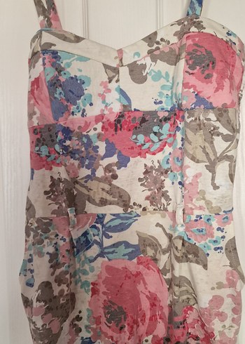 Kadın Pastel Renkli Desenli Kısa Elbise - Görsel 6