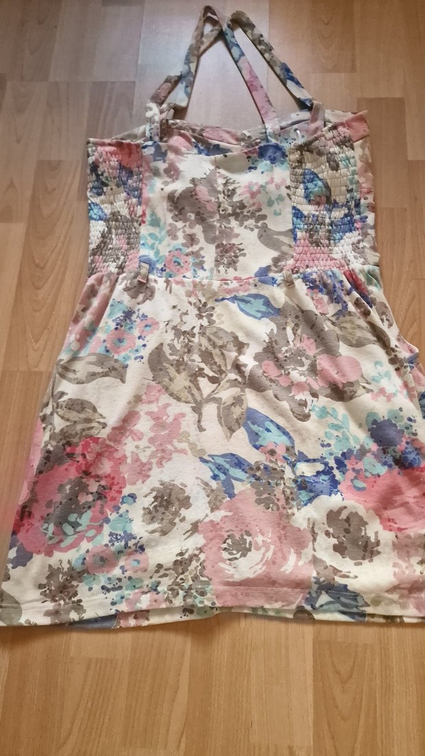 Kadın Pastel Renkli Desenli Kısa Elbise - Görsel 4