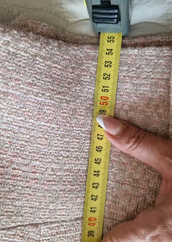 Pembe Midi Kadın Ceket, Yaka Detaylı - Görsel 6