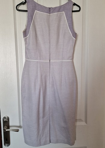 V Yaka Lila Midi Elbise - Görsel 3