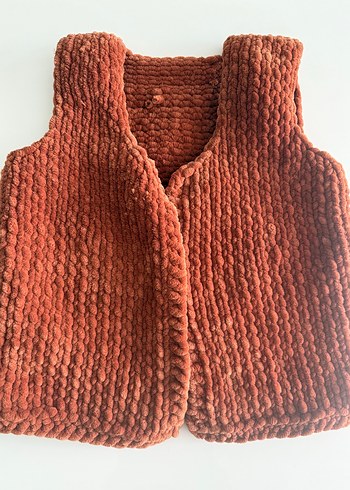 Kadın Bohem Örgü Yelek - Görsel 3