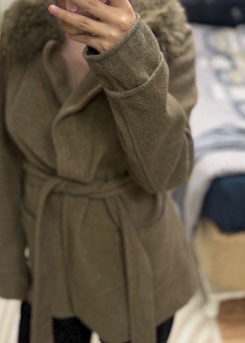 Kürk Yakalı Kemerli Kaban adl - Görsel 2