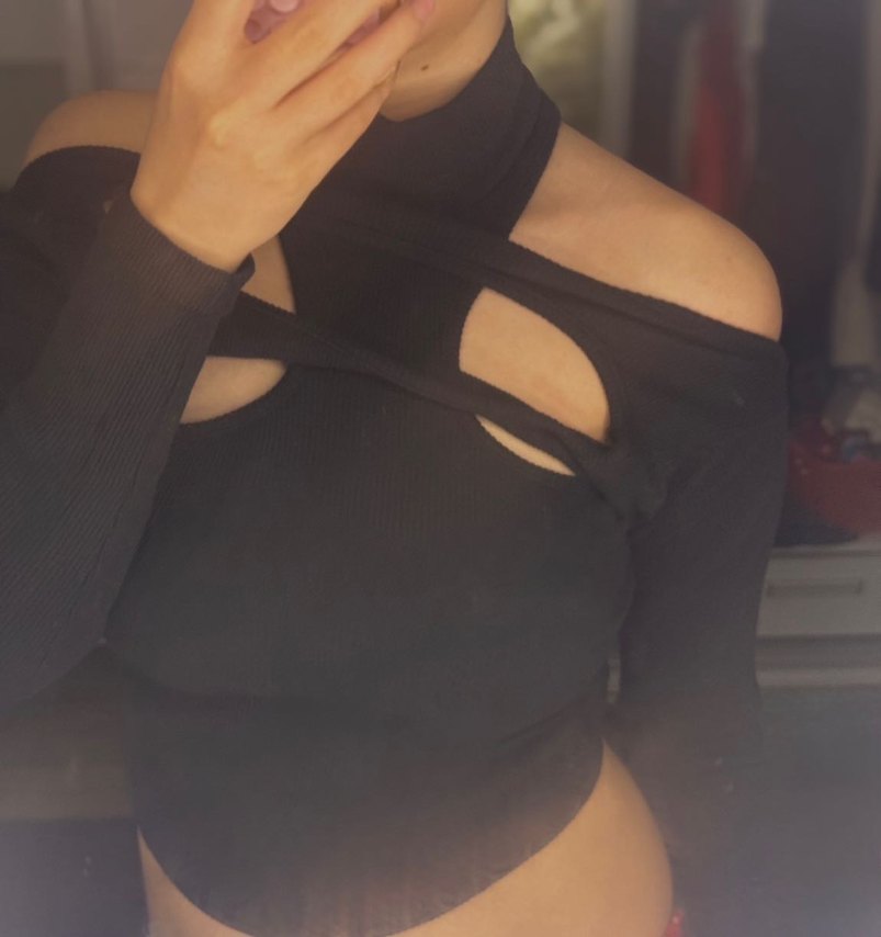 Siyah dekolteli  Kadın Bluz - Görsel 2