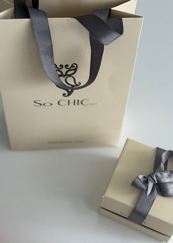 Zincir Detaylı So Chic Kalp Kolye - Görsel 2