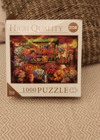 Beden Renk 1000 Parça Çiçek Temalı Puzzle