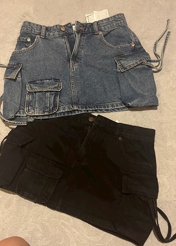 Sokak Stili Mini Kot Etekler pull and bear
