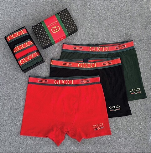 Gucci 3'lü Boxer Set