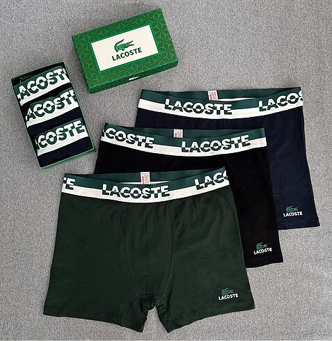 Lacoste 3?lü Boxer Set