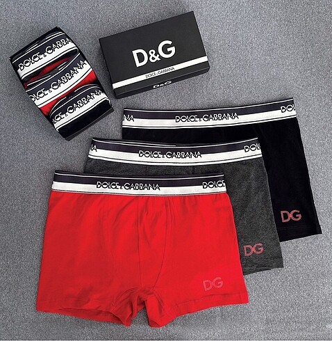 Dolce Gabbana 3?lü Boxer Set