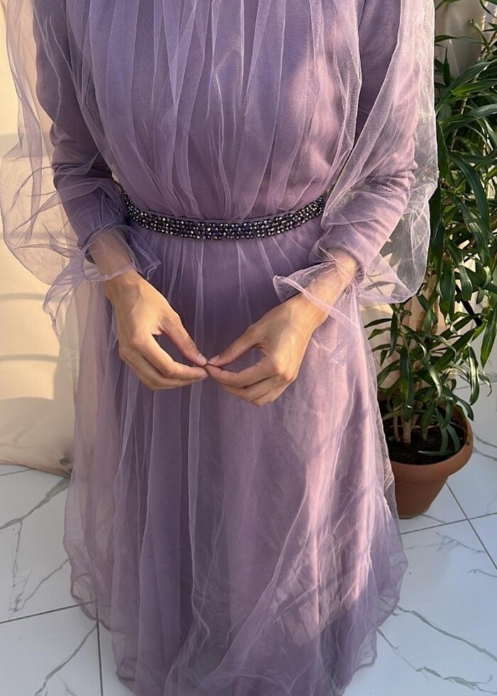 Mor elbise - Görsel 2