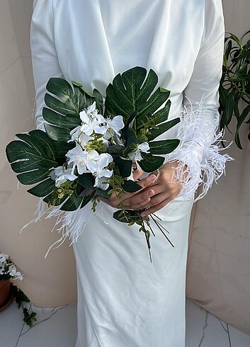 Beyaz elbise - Görsel 6