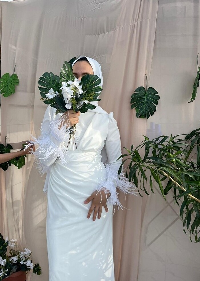 Beyaz elbise - Görsel 4